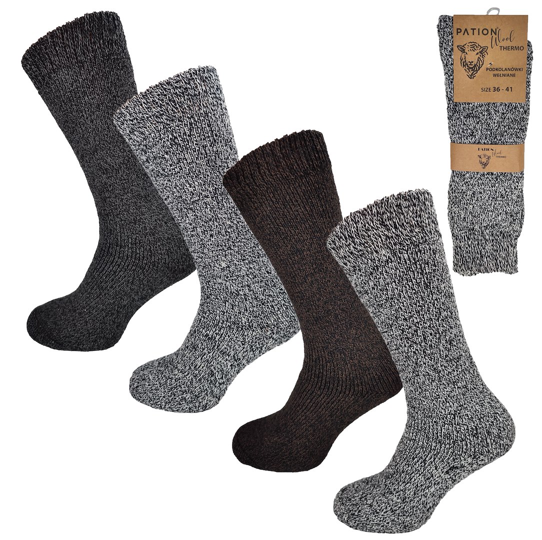 Podkolanówki wełniane unisex