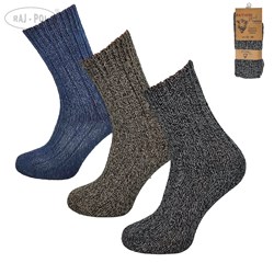 SKARPETA DAMSKA WEŁNIANA PRĄŻEK