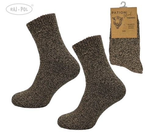 Skarpety damskie wełniane gładkie