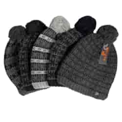 Czapka męska z pomponem kafelki