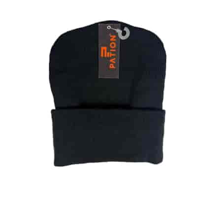 Czapka męska thermo prosta czarna