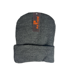 Czapka męska thermo prosta grafit