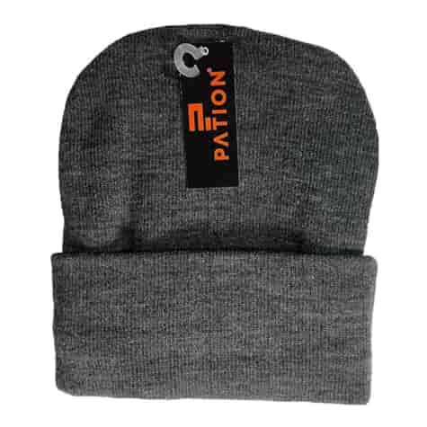 Czapka męska thermo prosta grafit