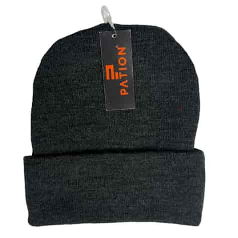 Czapka męska prosta grafit