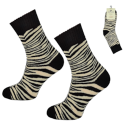 Skarpeta cosy czarna wzorowana zeberka 39-42
