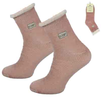 Skarpeta cosy frotka haft różowe 39-42