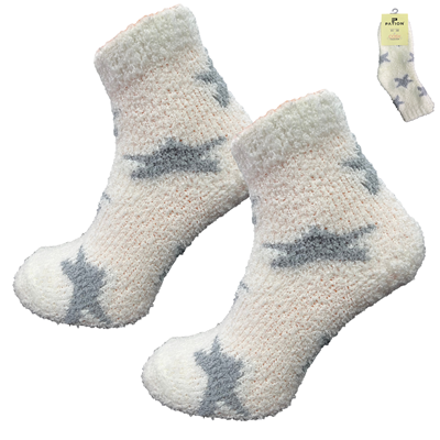 Skarpeta cosy bukla niebieskie gwiazdki 35-38