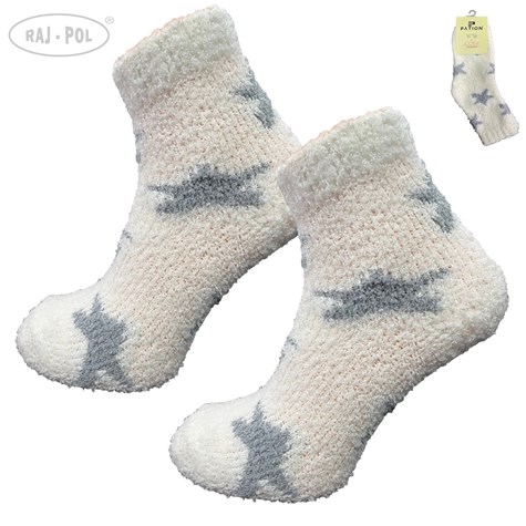 Skarpeta cosy bukla niebieskie gwiazdki 39-42