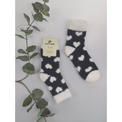 Skarpeta cosy bukla ciemne serca 35-38