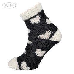 Skarpeta cosy bukla ciemne serca 35-38