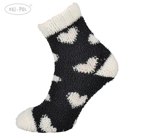Skarpeta cosy bukla ciemne serca 35-38