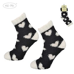Skarpeta cosy bukla ciemne serca 39-42