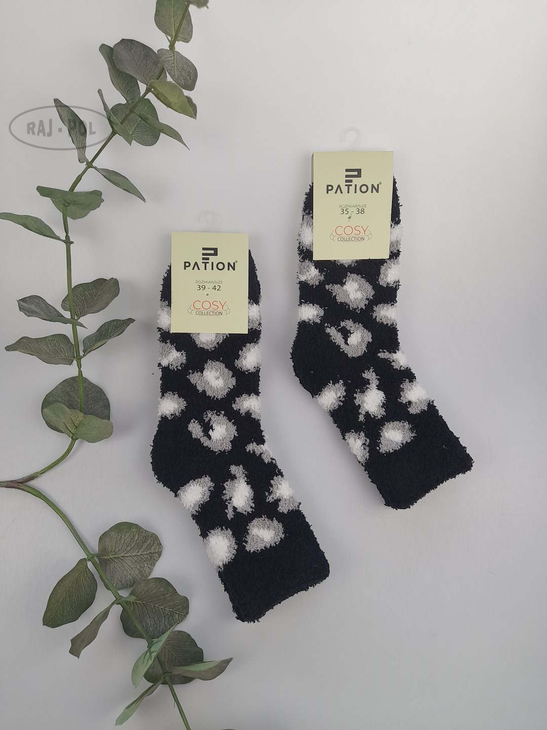 Skarpeta cosy bukla ciemne cętki 35-38