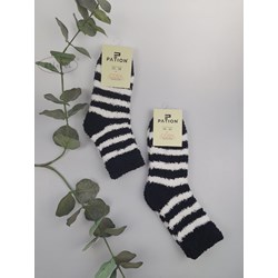 Skarpeta cosy bukla ciemne paseczki 35-38