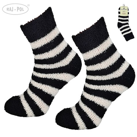 Skarpeta cosy bukla ciemne paseczki 35-38