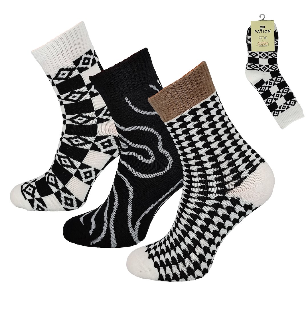 Skarpeta cosy wzory mix 35-38 39-42