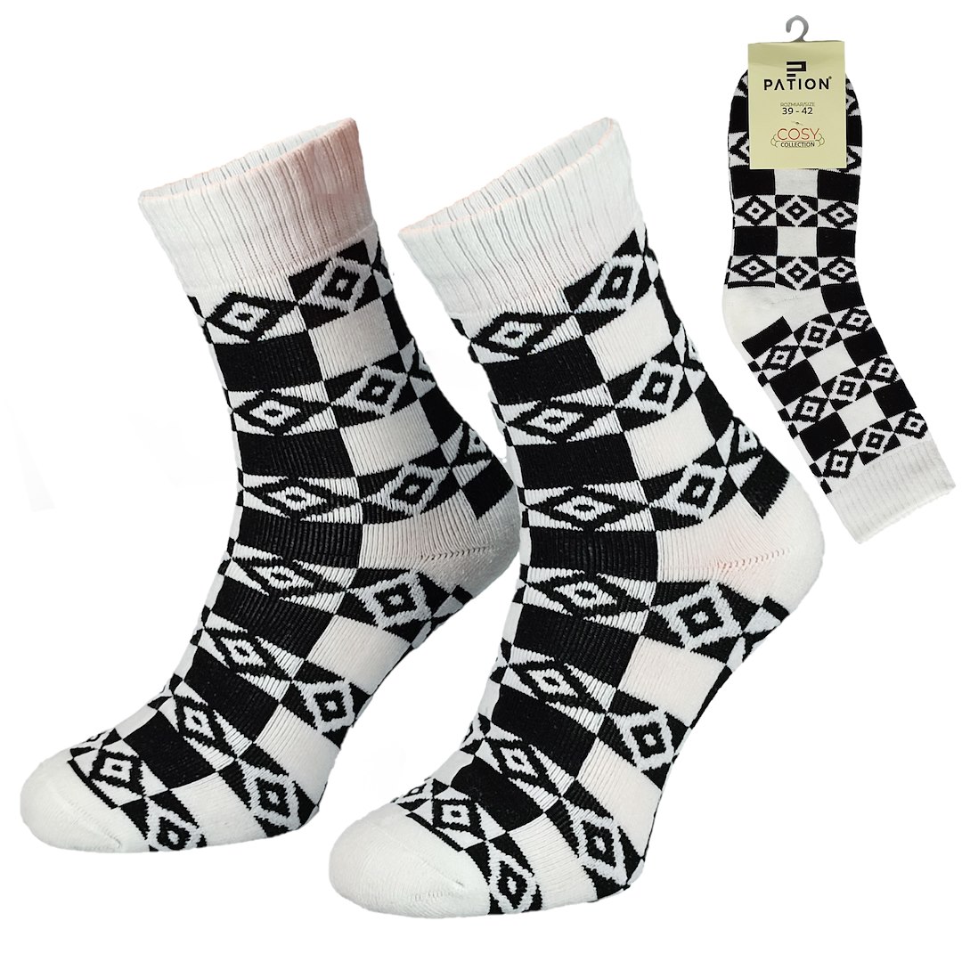 Skarpeta cosy wzory mozaika 35-38