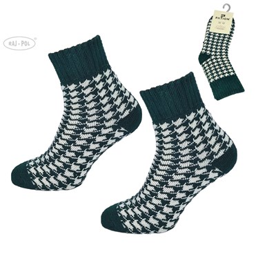 Skarpeta cosy zielone pepitka 39-42