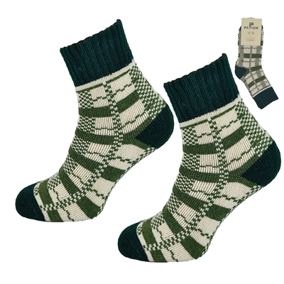 Skarpeta cosy zielone krateczka 35-38
