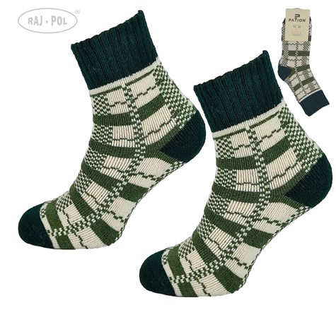 Skarpeta cosy zielone krateczka 39-42