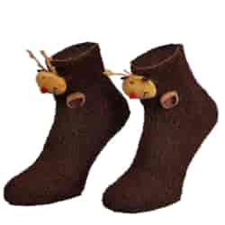 Skarpeta damska świąteczna renifer