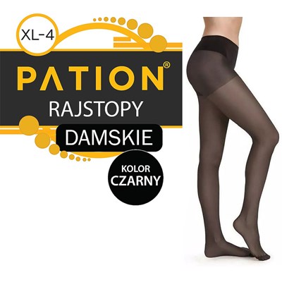 Rajstopy Damskie Elastil Czarne Rozmiar XL-4