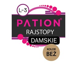 Rajstopy Damskie Beżowe  PATION L-3