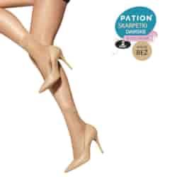 Skarpetki Damskie Bezuciskowe PATION Jasnobeżowe