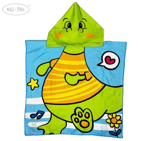 RĘCZNIK KĄPIELOWY PLAŻOWY PONCHO DINOSAUR 1