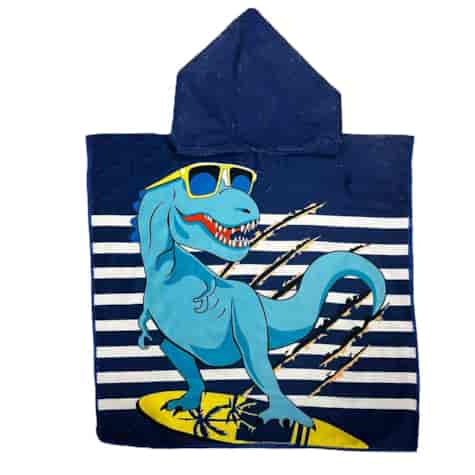RĘCZNIK KĄPIELOWY PLAŻOWY PONCHO DINOSAUR 2