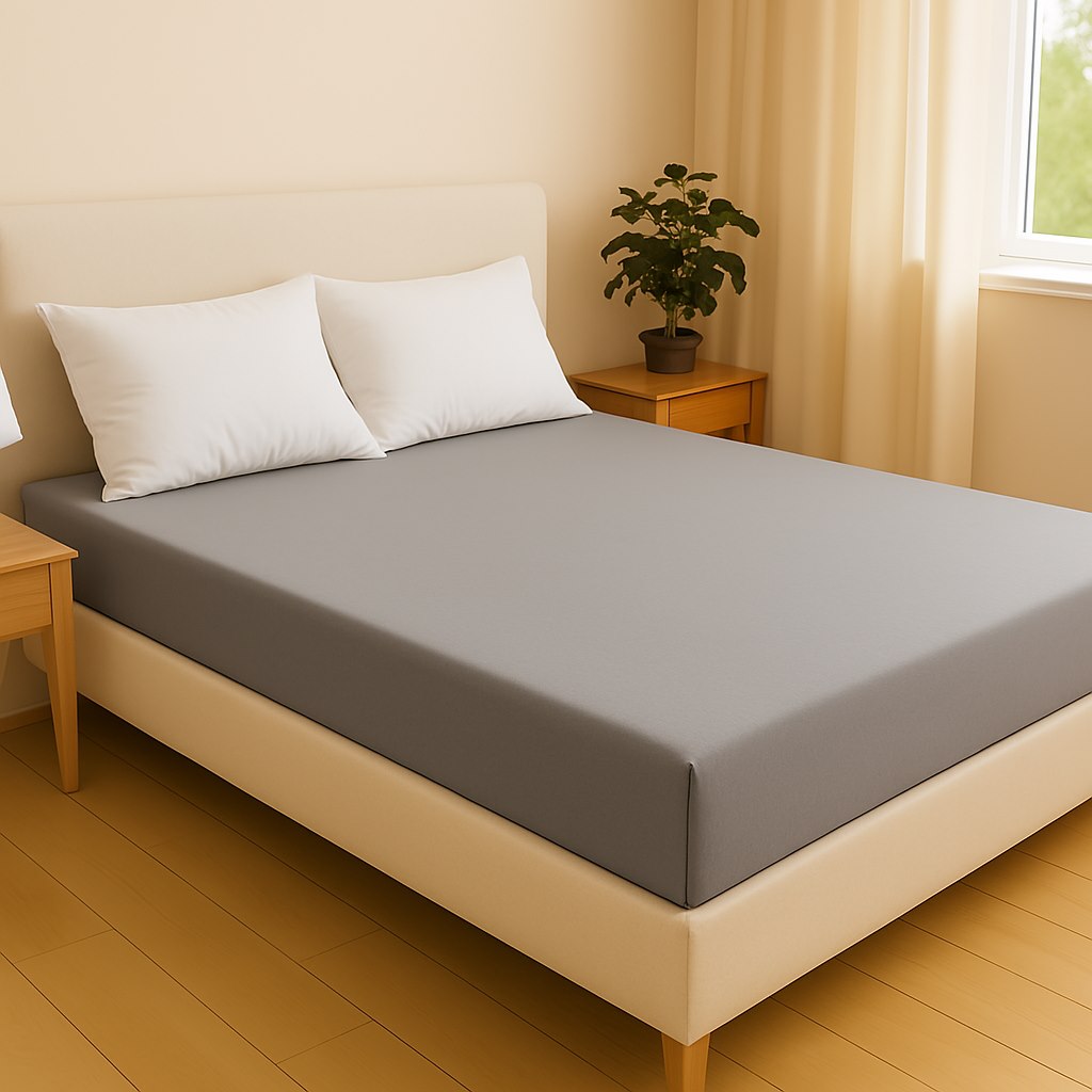 Prześcieradło z gumką 180x200 Jersey Jasny Szary