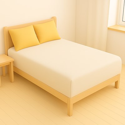 Prześcieradło z gumką 180x200 Jersey Beżowe