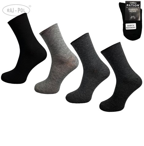 Skarpety męskie bezuciskowe PATION