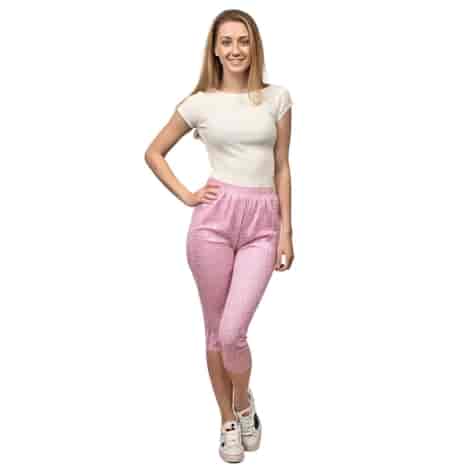 Spodnie damskie bawełniane do spania 3/4