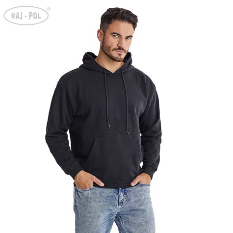 Bluza z kapturem czarna S-3XL