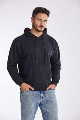 Bluza z kapturem czarna S-3XL
