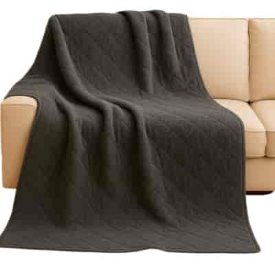 Koc 200x220 ciemno szary