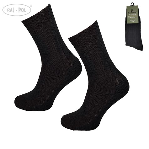 Skarpety męskie wełniane czarne