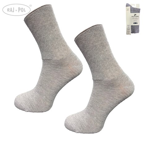 Skarpety bezuciskowe bawełniane szare unisex