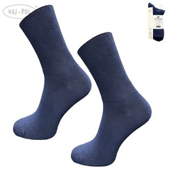 Skarpety bezuciskowe bawełniane granatowe