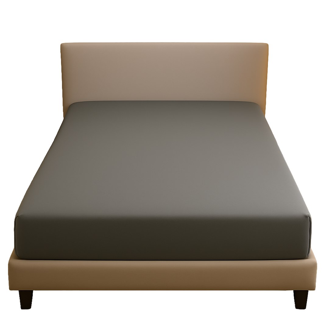 Prześcieradło typu satyna szare 140x200