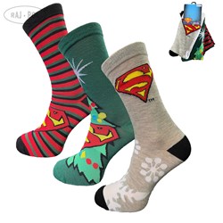 Skarpety męskie świąteczne Superman
