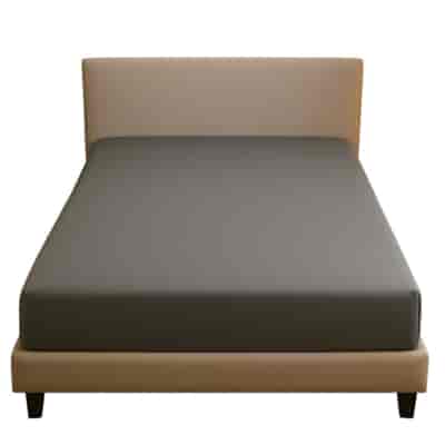 Prześcieradło typu satyna szare 90x200