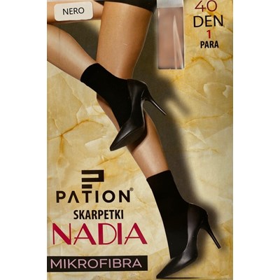 Skarpetki PATION mikrofibra 40 den nero