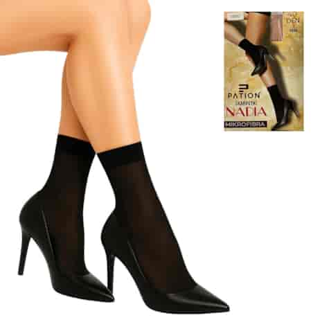 Skarpetki PATION mikrofibra 40 den nero