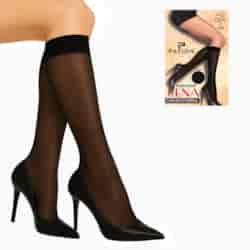 Podkolanówki PATION  mikrofibra 40 den nero