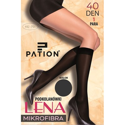Podkolanówki  PATION mikrofibra 40 den grafit