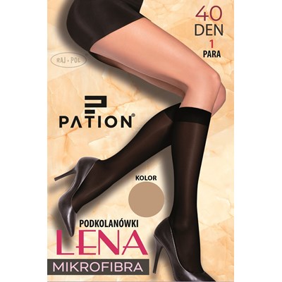 Podkolanówki PATION mikrofibra 40 den grafit