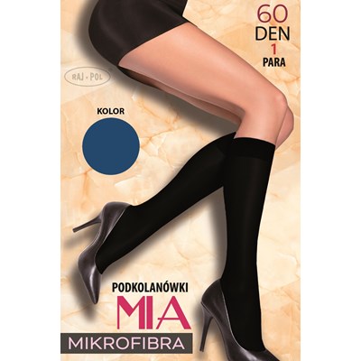 Podkolanówki PATION  mikrofibra 60 den granat