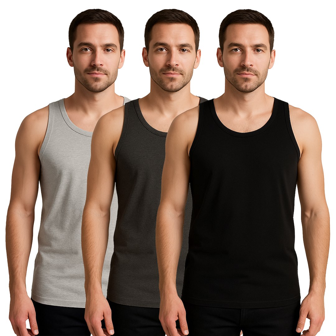 Podkoszulek męski prążek roz. L-XXXL mix kolorów